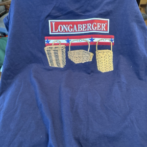 Longaberger Basket T-shirts XL EMBROIDERED- Used B 590
