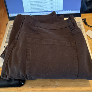 Gloria Vanderbilt Amanda Casual Pants Women's 16 Short BROWN B 584