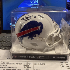 Terrell Bernard Signed Buffalo Bills Speed Mini Helmet - TSE COA
